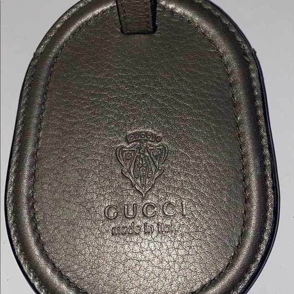 Brand New TWO Auth.Gucci Luggage Tags OLIVE GREEN (read below) - Picture 3 of 15